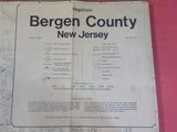 Map Bergen County New Jersey Hagstrom Map #2202 NO DATE Folded NJ?