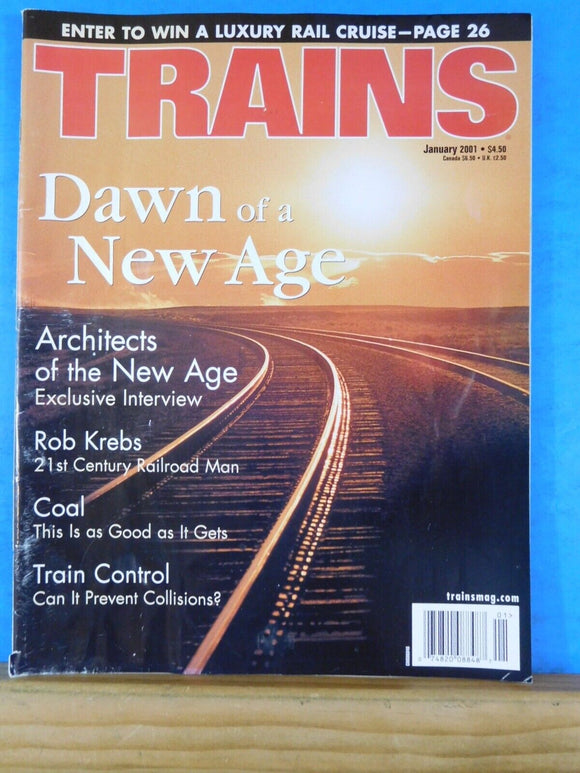 Trains Magazine 2001 January Coal Train Control Dawm of a New Age