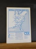 Official Railway Guide 1984 May June North American Freight Service Edition
