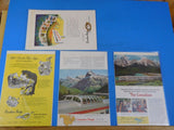 Ads Canadian Pacific Railroad Lot #7 Advertisements from various magazines