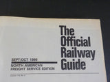 Official Railway Guide 1986 September Oct North American Freight Service Bulk Co