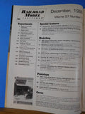 Railroad Model Craftsman Magazine 1988 December Modeling snow Weathering wood
