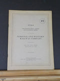 Norfolk and Western Railway Annual Report 49th Year ended December 31 1944  MAP