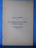 Duluth Missabe and Iron Range Railway Company Annual Report 1937 December