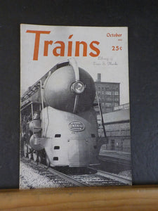 Trains Magazine 1943 October Switzerland Railroads IC 2-4-4T 4-8-4 D&H locos