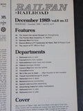 Railfan & Railroad Magazine 1989 December B&M FTs Florida West Coast