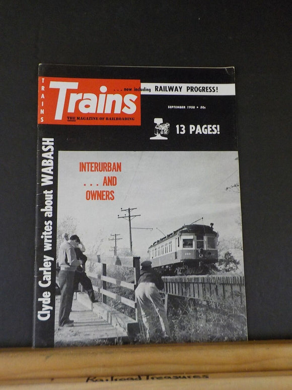 Trains Magazine 1958 September Interurbans and owners Wabash