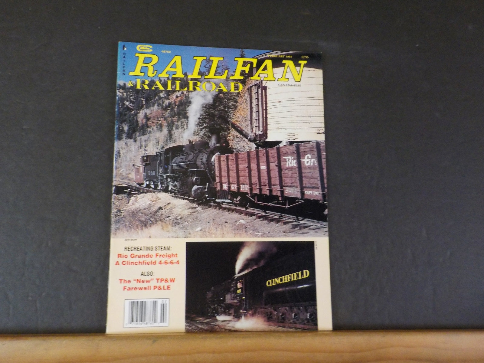 Railfan & Railroad Magazine 1993 February Recreating Steam Rio Grande ...