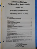 American Railway Engineering Association Bulletin 690 Nov Dec 1682 Vol 84