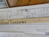 Blueprint PRR Co. Sunnyside Yard Pullman Section Basement 1 & 2 PRR