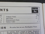 Burlington Route System Public Timetable 1964 May-October