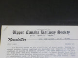 Upper Canada Railway Society Newsletter #174 July 1960 Railway classification ya