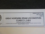 Great Northern Goat Reference Sheet #106 Steam Locomotives Class C-1, 0-8-0