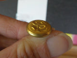 Button Southern Pacific SP gold in color small