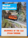 Model Railroader Magazine 1971 February C&O Steam Turbine drawings