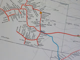 Map Southern Pacific Lines and New Service Routes  Folded