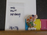 Jaycees Maryland Fort Mc Henry with American Flag Flying & Bombs Bursting I  PIN