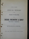 Chicago Burlington & Quincy Railroad Company Annual Report 1907 MAP