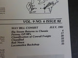 Rails Northeast 1981 July Pennsy GP-9Bs Chessie Big steam returns Conrail Freigh