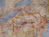 Map Norfolk Southern System Map and Connections 1995 manually updated