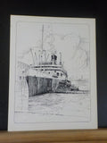 Luxury Liner Row Passenger Ships at New York by William H Miller Jr Soft Cover