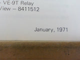 EMD Maintenance Instructions MI 5497 Rev D Type VE-9T relay