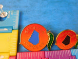 Jaycees Georgia Peaches Set of 3 pins All different sizes