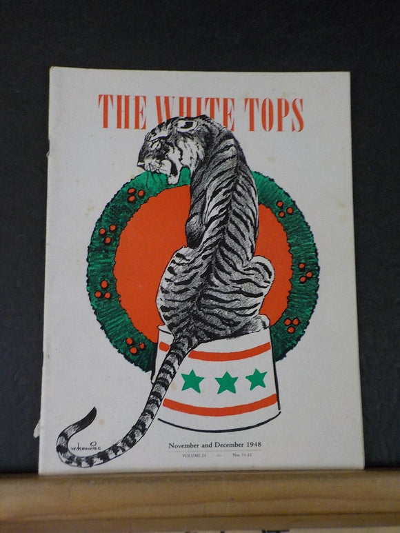 White Tops Circus Magazine 1948 November December Cradle of the American Circus