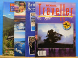 Railroad Travel Magazine Lot of 4 Different Titles BC Rail BC Scenic Tour Van