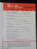 Railway Progress 1950 March Depot people Short Ties RRs are second best at lobby