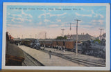 Postcard North Pacific and Omaha Trains at Union Depot Ashland Wisconsin