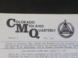 Colorado Midland Quarterly #6 1982 May The Saturday Night War-Aug 13, 1887
