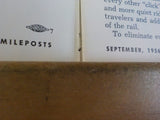 Western Pacific Mileposts 1956 September Vol VIII #2 Milepost #86 Rail Welding P
