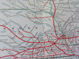 Map Burlington Northern US map  Folded Date unknown Form # 22060