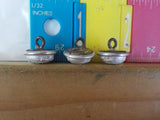 Button MC Michigan Central Extra Quality Lot of 3 small silver in color