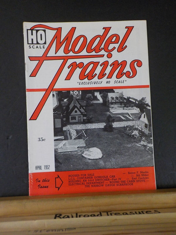 Model Trains 1952 April HO Scale LCL Container gondola car Houses for sale 0-8-0