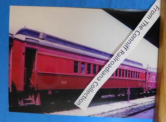Photo Gulf Mobile & Ohio Passenger Car #212 8X11 Color GM&O