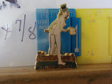 Jaycees Illinois Female Railsplitter, White Nude  1982    PIN