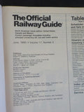 Official Railway Guide 1990 June  North American passenger travel edition