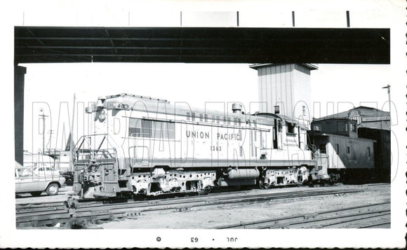 PHOTO Union Pacific Locomotive #1262 1963 July 3 1/2 x 5