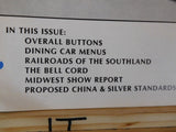 Key Lock and Lantern Magazine #69 1983 Fall Dining Car Menus