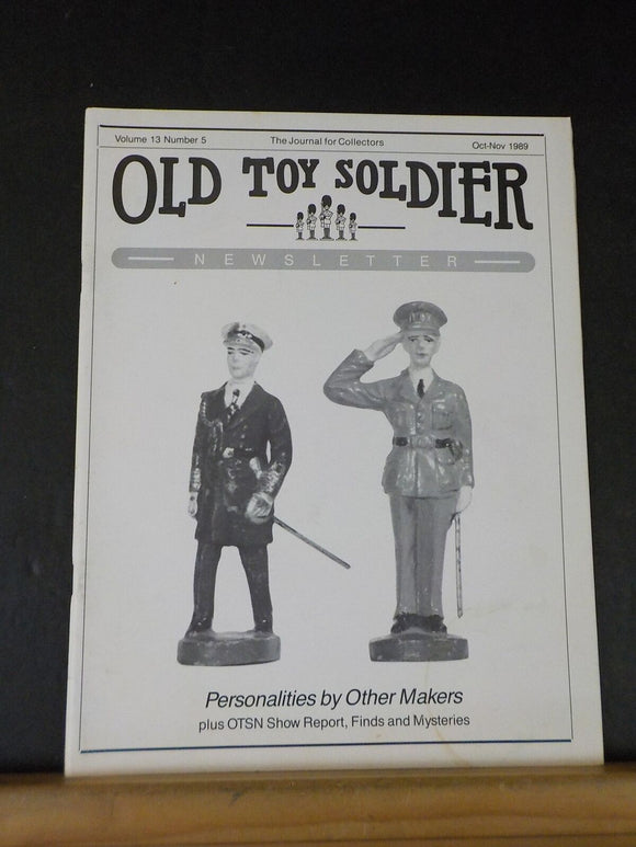 Old Toy Soldier Newsletter Vol 13 #5 1989 Oct-Nov Personalities by other masters