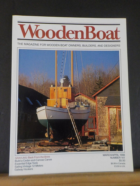 Wooden Boat Magazine #141 March April 1998 Buid a cedar & Canvas canoe