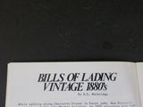 Canadian Rail #369 October 1982 Bills of Lading Vintage 1880’s