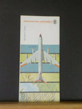 Map American Airlines System Map T197R Population 1962