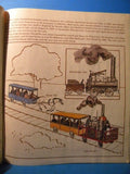 Discover Trains Their Journey Across America Sticker Book 1976 One page used
