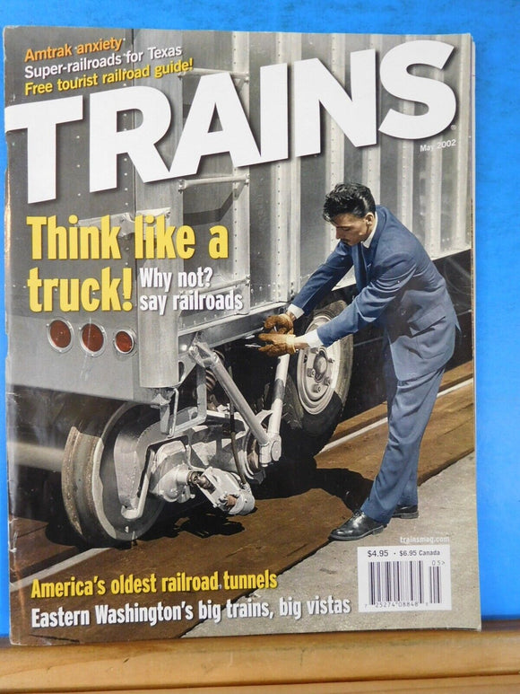 Trains Magazine 2002 May Think like a truck America oldest Railroad Tunnels