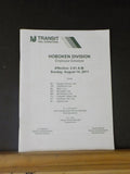 NJ Transit Rail Operations Hoboken Division Employee Timetable 2011 August 14