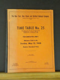 New York New Haven & Hartford Employee Timetable #25 1968