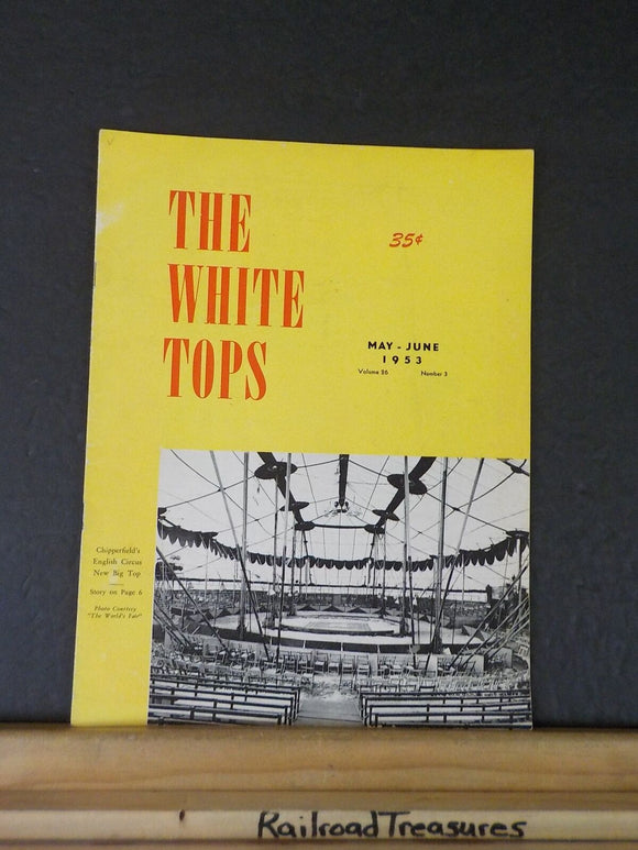 White Tops Circus Magazine 1953 May June  Rudy Bros Circus